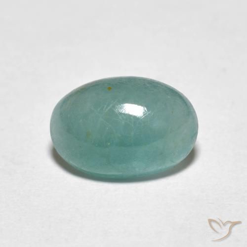 1.64ct Natural Verde azulado claro Grandidierita, Ovalada, Translúcido