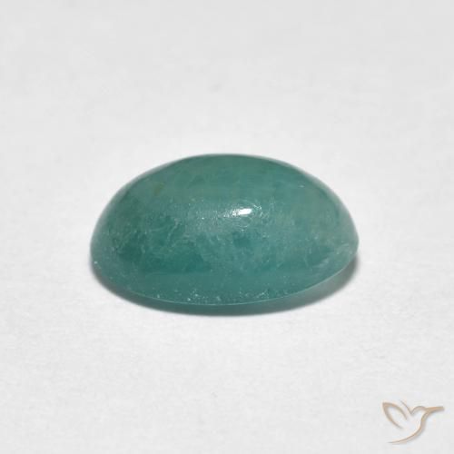 Grandidierita Verde azulado claro natural de 1.64 ct, Ovalada, Translúcido