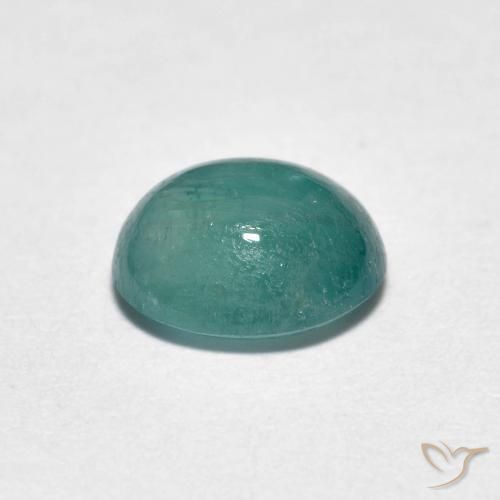 Grandidierita Azul verde medio natural de 1.21 ct, Ovalada, Translúcido