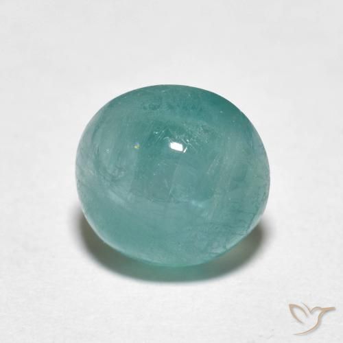 2.43ct Natural Azul verdoso Grandidierita, Redondo, Translúcido