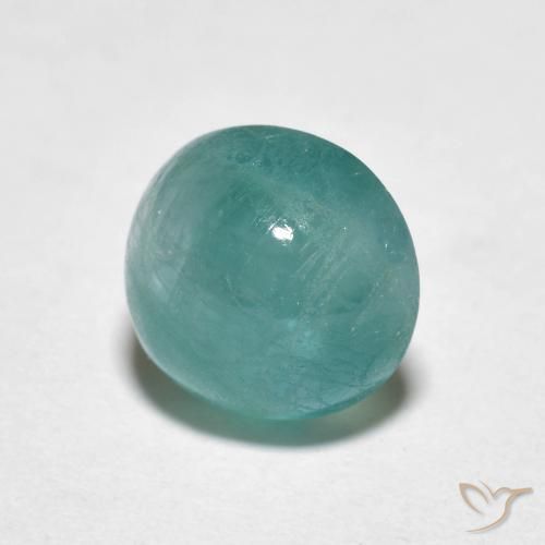Grandidierita Azul verdoso natural de 2.43 ct, Redondo, Translúcido