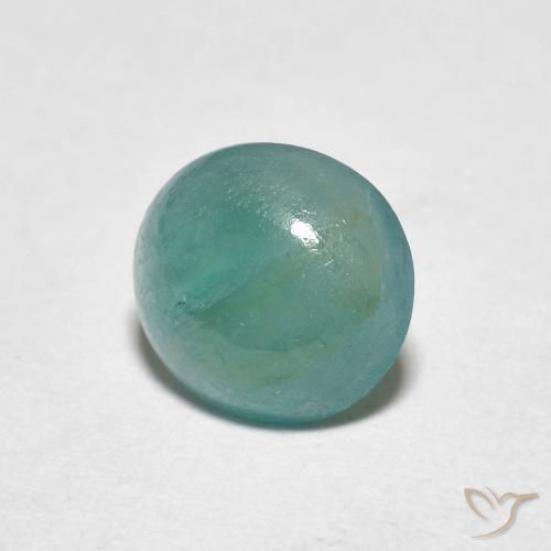 Grandidierita Azul verde medio natural de 1.09 ct, Ovalada, Translúcido