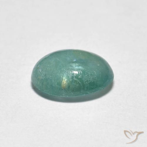 Grandidierita Azul-verde natural de 1.40 ct, Ovalada, Translúcido