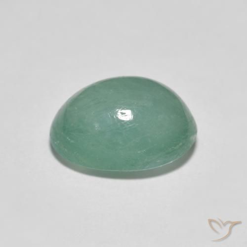 Grandidierita Azul-verde natural de 3.37 ct, Ovalada, Translúcido
