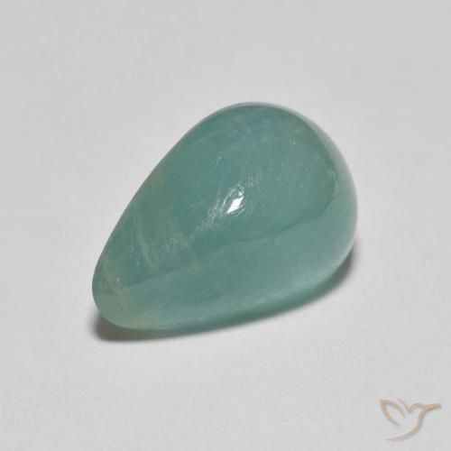 4.27ct Natural Verde azulado claro Grandidierita, En forma de pera, Translúcido