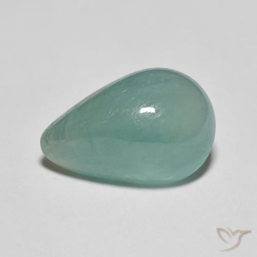 Grandidierita Verde azulado claro natural de 4.27 ct, En forma de pera, Translúcido