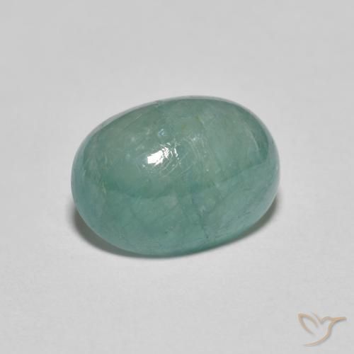 Grandidierita Verde azulado claro natural de 2.98 ct, Ovalada, Translúcido