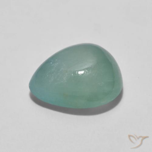 Grandidierita Verde azulado claro natural de 2.09 ct, En forma de pera, Translúcido