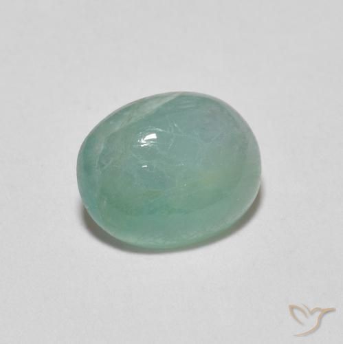 Grandidierita Azul-verde natural de 1.40 ct, Ovalada, Translúcido