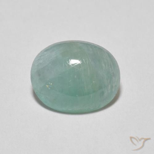 1.64ct Natural Turquesa pálido Grandidierita, Ovalada, Translúcido