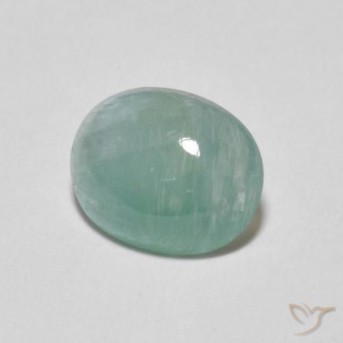Grandidierita Turquesa pálido natural de 1.64 ct, Ovalada, Translúcido