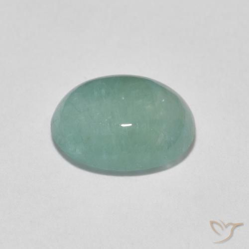 Grandidierita Turquesa pálido natural de 1.64 ct, Ovalada, Translúcido