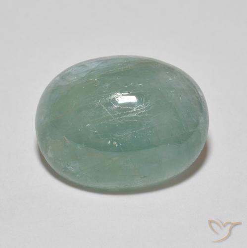 8.65ct Natural Azul verdoso claro Grandidierita, Ovalada, Translúcido