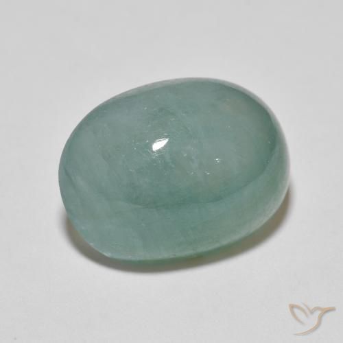 Grandidierita Verde azulado claro natural de 9.51 ct, Ovalada, Translúcido