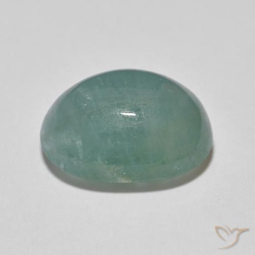 Grandidierita Verde azulado claro natural de 9.51 ct, Ovalada, Translúcido