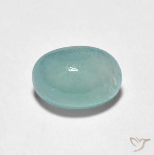 2.06ct Natural Verde azulado claro Grandidierita, Ovalada, Translúcido