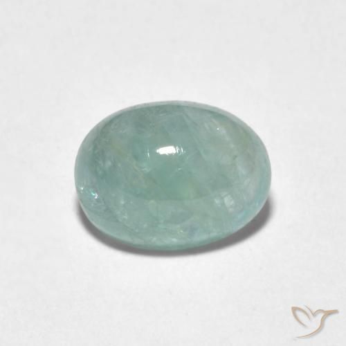 1.82ct Natural Azul verdoso pálido Grandidierita, Ovalada, Translúcido