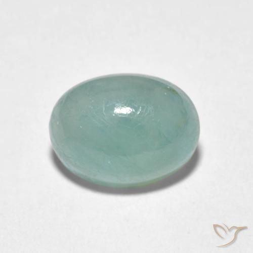 2.10ct Natural Verde azulado claro Grandidierita, Ovalada, Translúcido