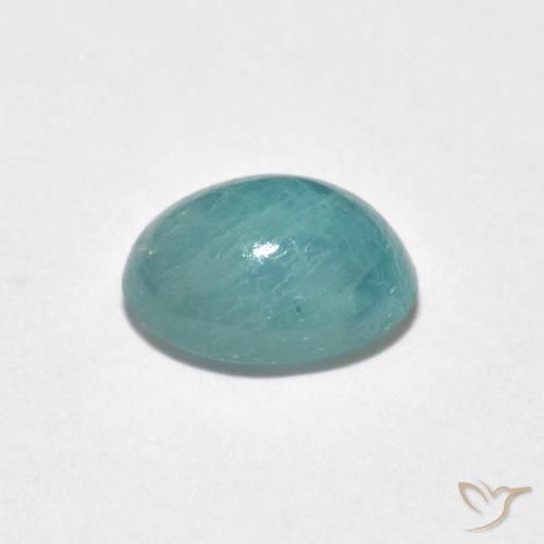 Grandidierita Espuma de mar pálido natural de 1.50 ct, Ovalada, Translúcido