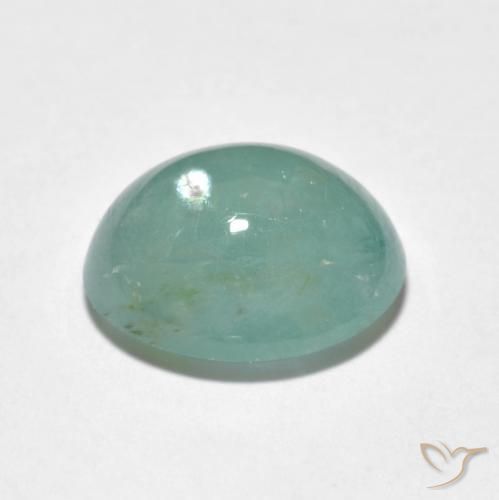 Grandidierita Verde azulado claro natural de 5.05 ct, Ovalada, Translúcido
