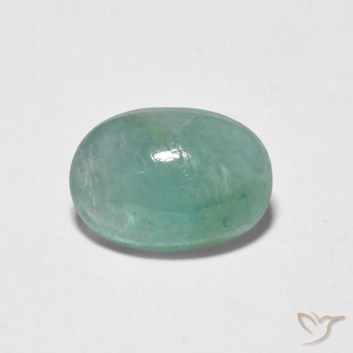 1.35ct Natural Azul-verde Grandidierita, Ovalada, Translúcido