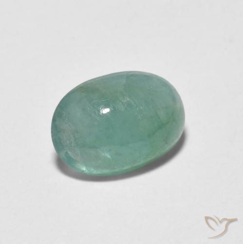 Grandidierita Azul-verde natural de 1.35 ct, Ovalada, Translúcido