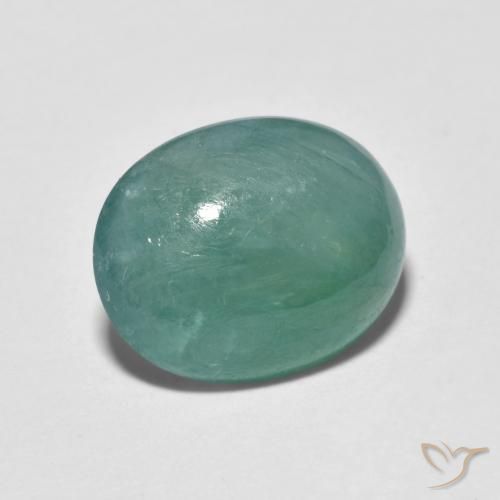 Grandidierita Azul verdoso natural de 3.45 ct, Ovalada, Translúcido