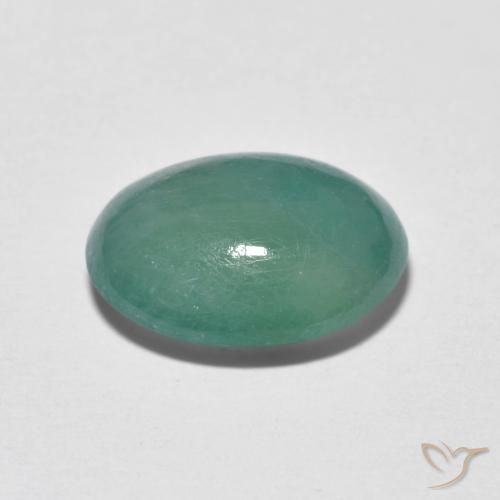 Grandidierita Azul verdoso natural de 3.45 ct, Ovalada, Translúcido