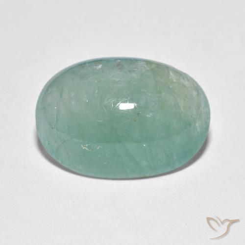 6.34ct Natural Verde azulado Grandidierita, Ovalada, Translúcido