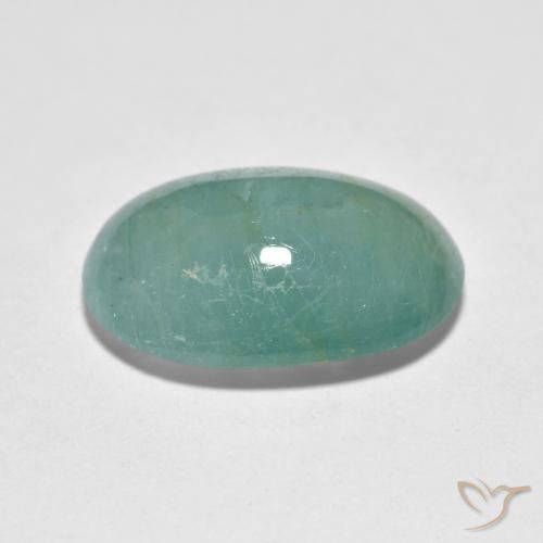 Grandidierita Verde azulado natural de 6.34 ct, Ovalada, Translúcido
