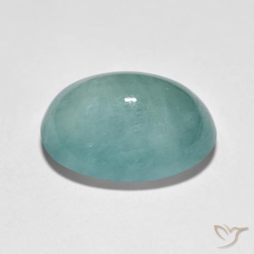 Grandidierita Azul verde medio natural de 8.92 ct, Ovalada, Translúcido