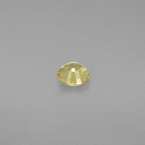 Granate grosularia amarillo natural de 0,50 ct, corte redondo, VVS-VS