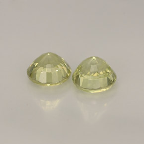 Gemas de granate grosularia verde natural de  ct, corte redondo, VVS-VS