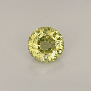 Granate grosularia amarillo natural de 0,56 ct, corte redondo, VVS-VS