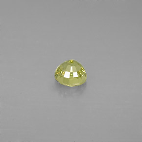 Granate grosularia amarillo natural de 0,64 ct, corte redondo, VVS-VS