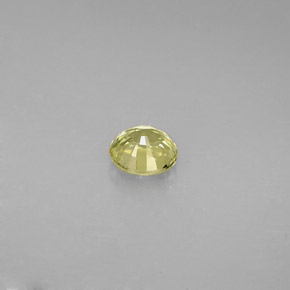 Granate grosularia verde natural de 0,59 ct, corte redondo, VVS-VS
