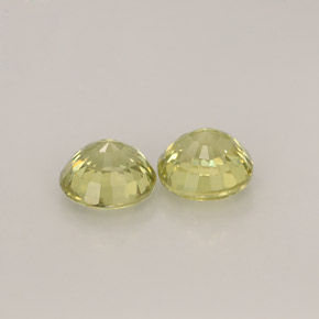 Gemas de granate grosularia verde natural de  ct, corte redondo, VVS-VS