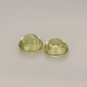 Gemas de granate grosularia verde natural de  ct, corte redondo, VS