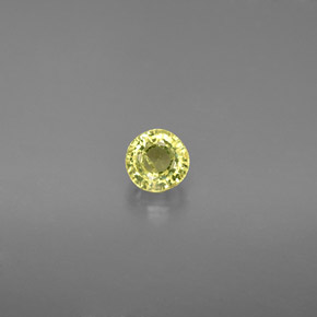 Granate grosularia amarillo natural de 0,58 ct, corte redondo, VS