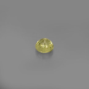 Granate grosularia amarillo natural de 0,58 ct, corte redondo, VS