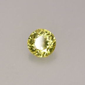 Granate grosularia amarillo natural de 0,59 ct, corte redondo, VS-SI