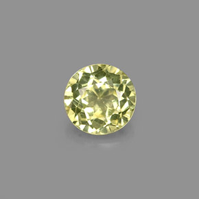 Granate grosularia amarillo natural de 0,66 ct, corte redondo, VS