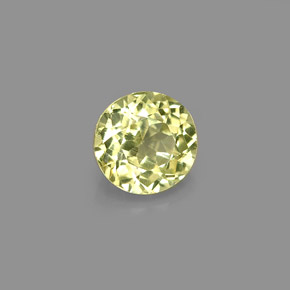 Granate grosularia amarillo natural de 0,66 ct, corte redondo, VS