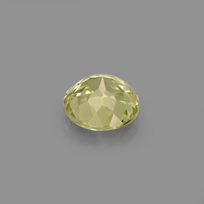 Granate grosularia amarillo natural de 0,66 ct, corte redondo, VS