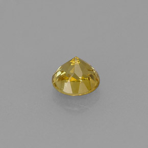 Granate grosularia amarillo natural de 0,59 ct, corte redondo, VVS-VS