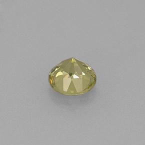 Granate grosularia amarillo natural de 0,61 ct, corte redondo, VVS-VS