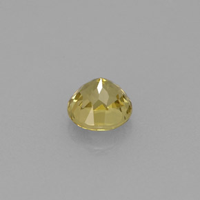 Granate grosularia amarillo natural de 0,65 ct, corte redondo, VVS-VS