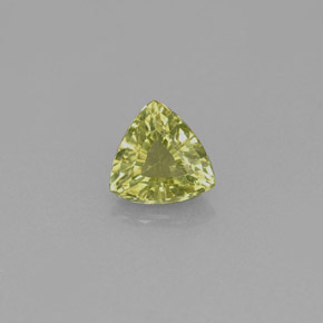 Granate grosularia verde natural de 0,65 ct, trillón, VS
