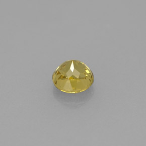 Granate grosularia amarillo natural de 0,63 ct, corte redondo, VVS-VS