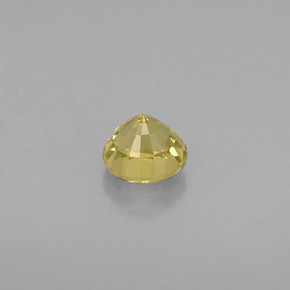 Granate grosularia amarillo natural de 0,54 ct, corte redondo, VS